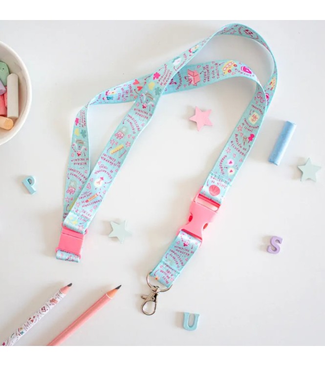 LANYARD  COSAS DE COLE (turquesa)